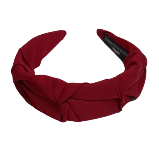 Diadema ancha plisados