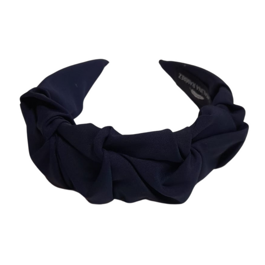 Diadema ancha plisados