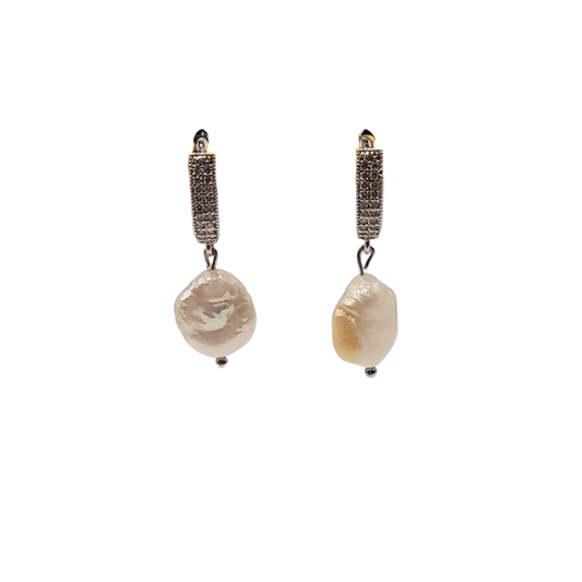 Aros con perla barroca