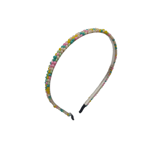 Diadema con Mostacillas de Color