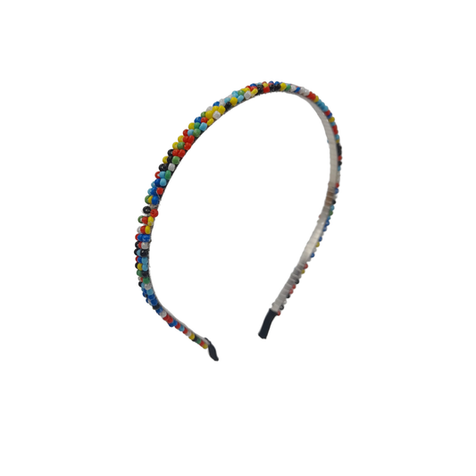 Diadema con Mostacillas de Color