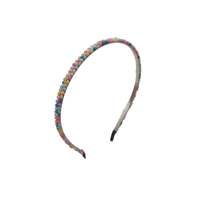 Diadema con Mostacillas de Color