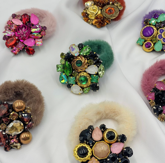 Scrunchie de pedrería